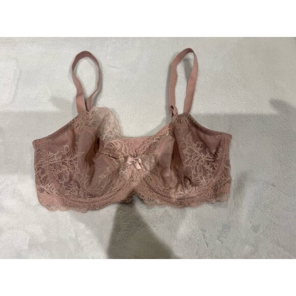 Panache Bra 32E Ana Side Support Plunge Lace Vintage - Picture 2 of 4